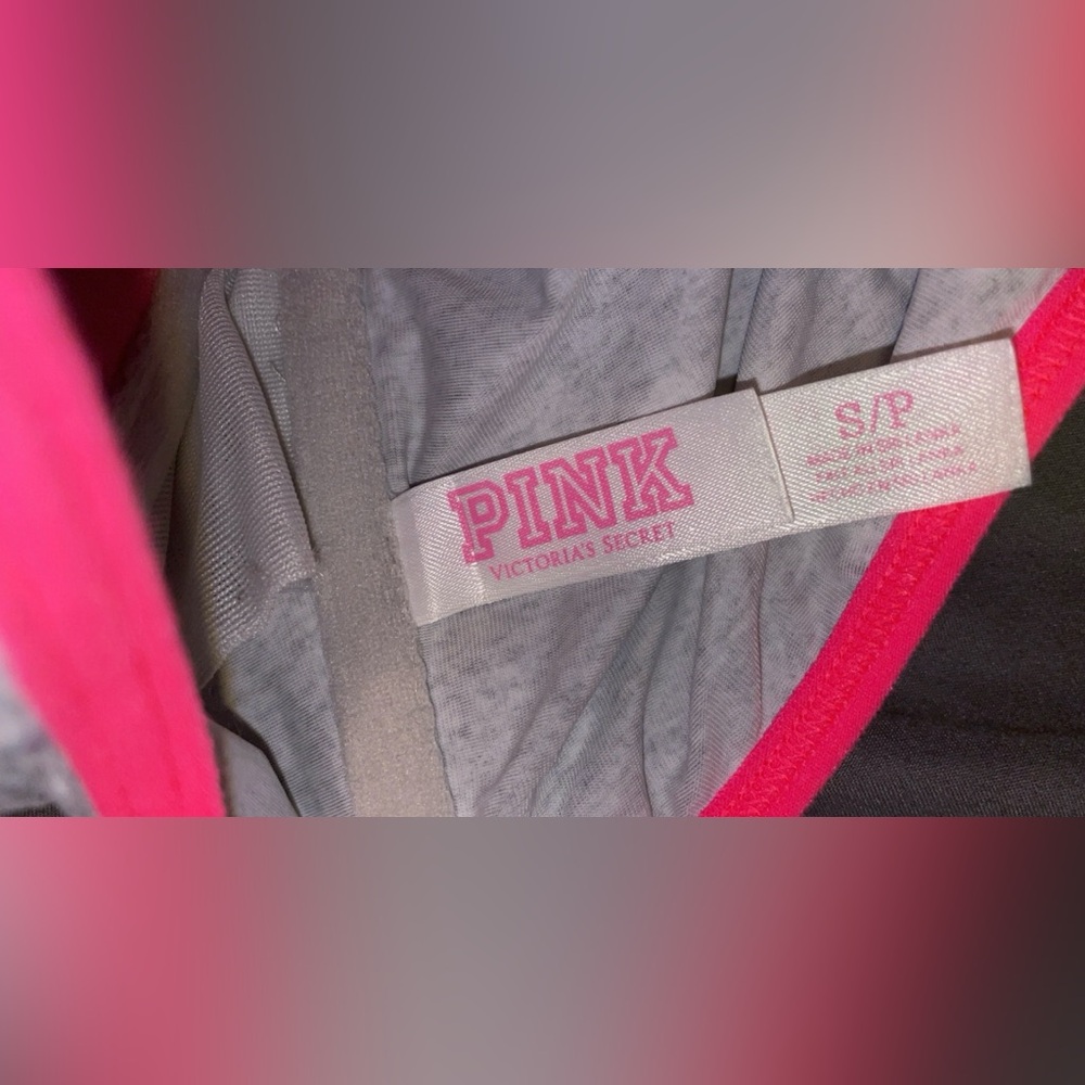 PINK Victoria's Secret Gray Bra with Pink Accents - Picture 2 of 3